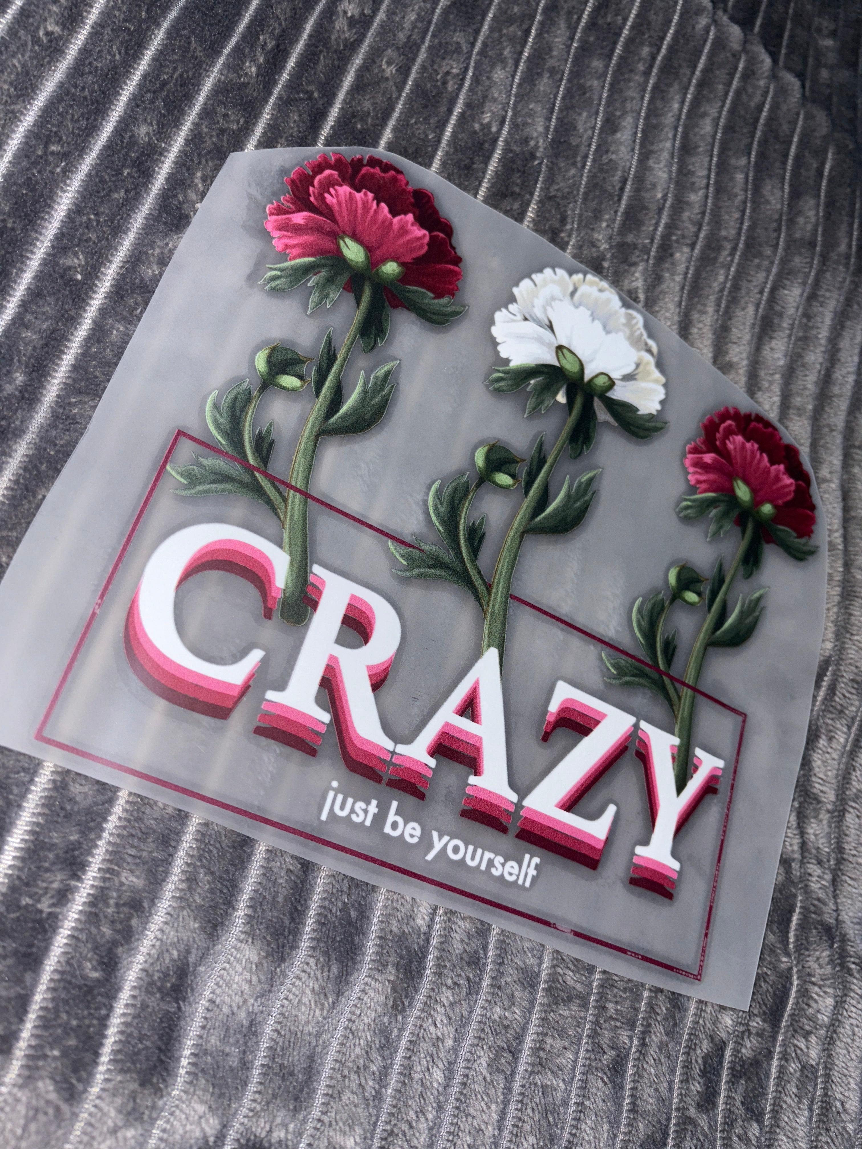 Crazy Bügelbild