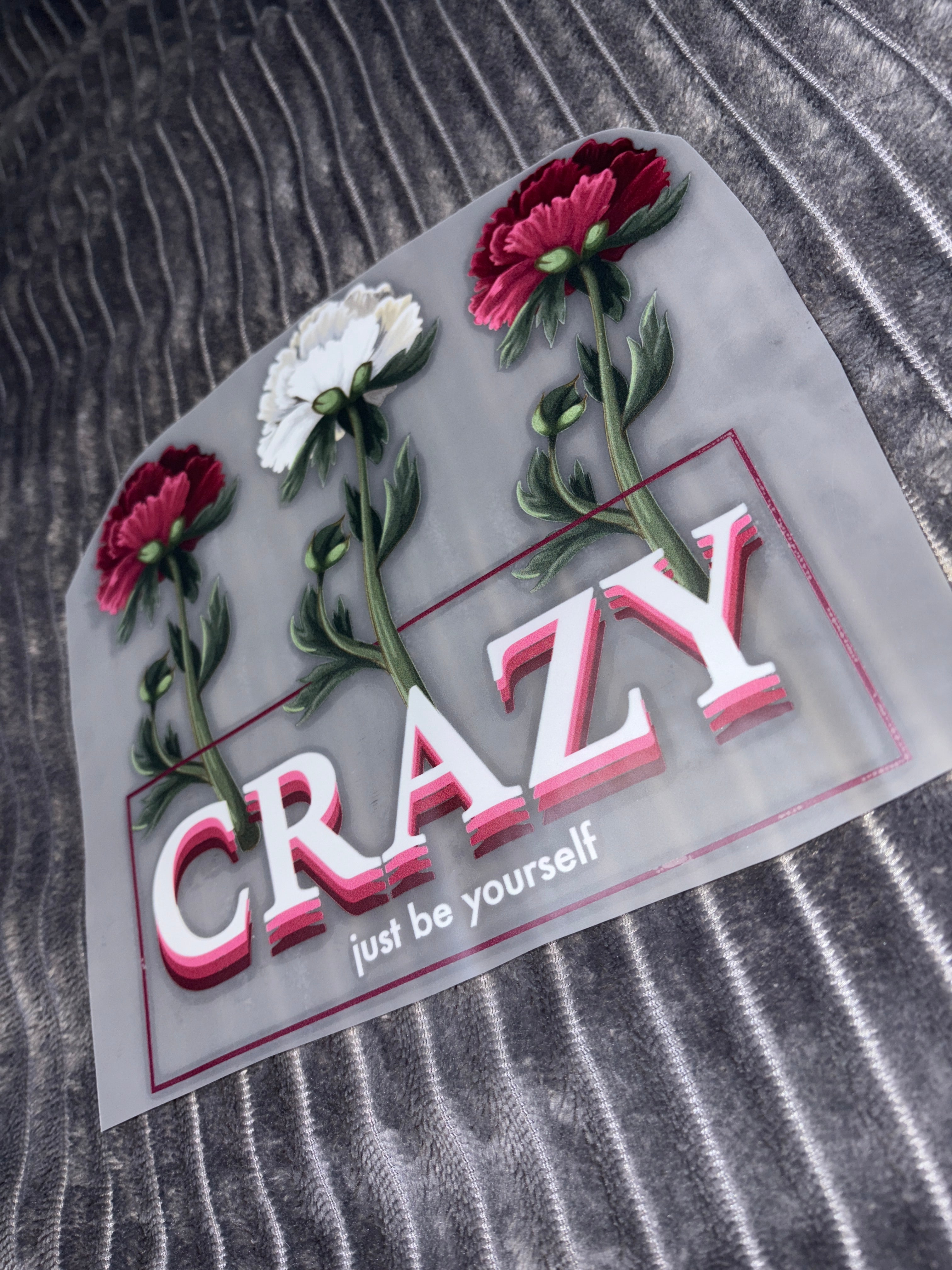 Crazy Bügelbild