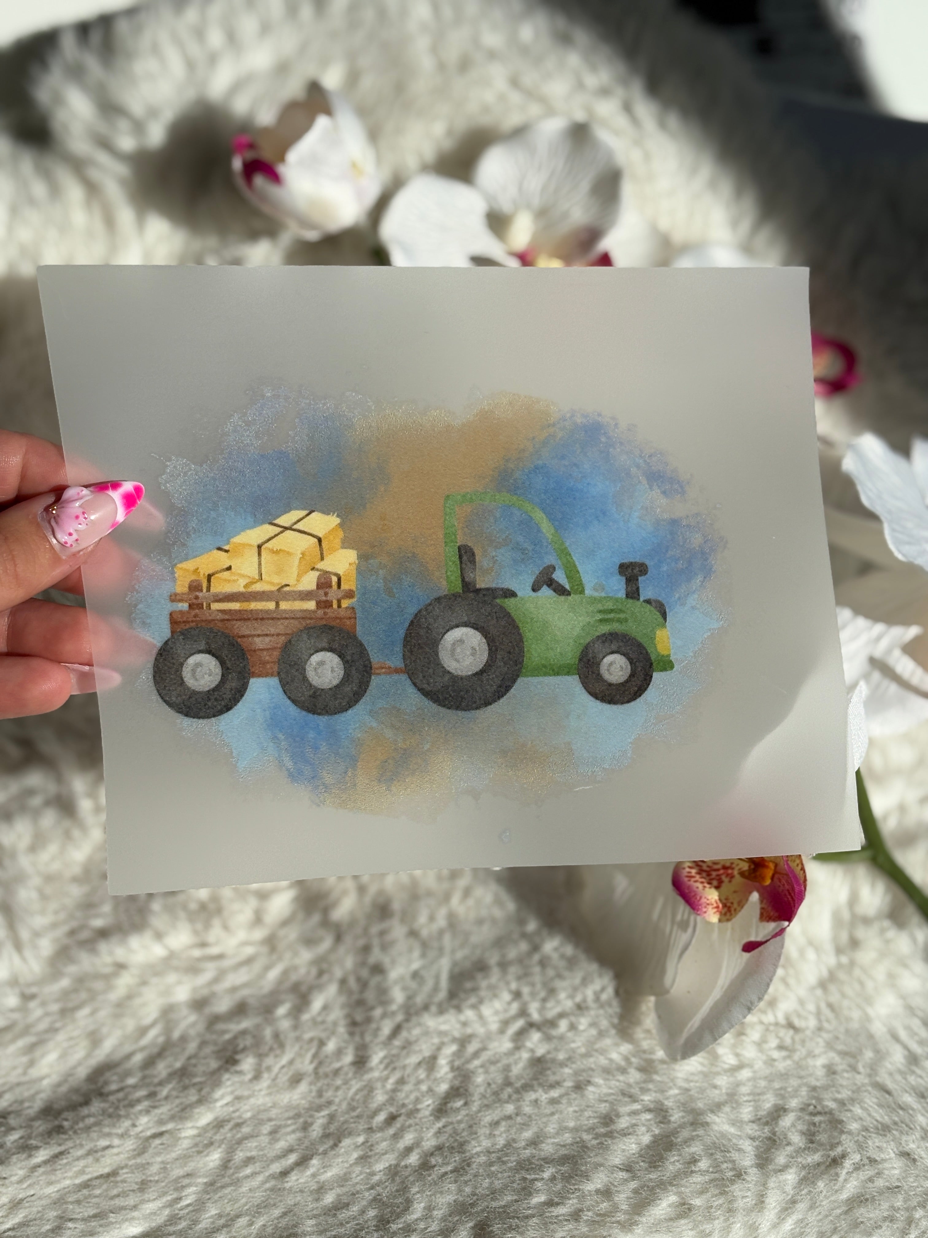 Traktor Bügelbild