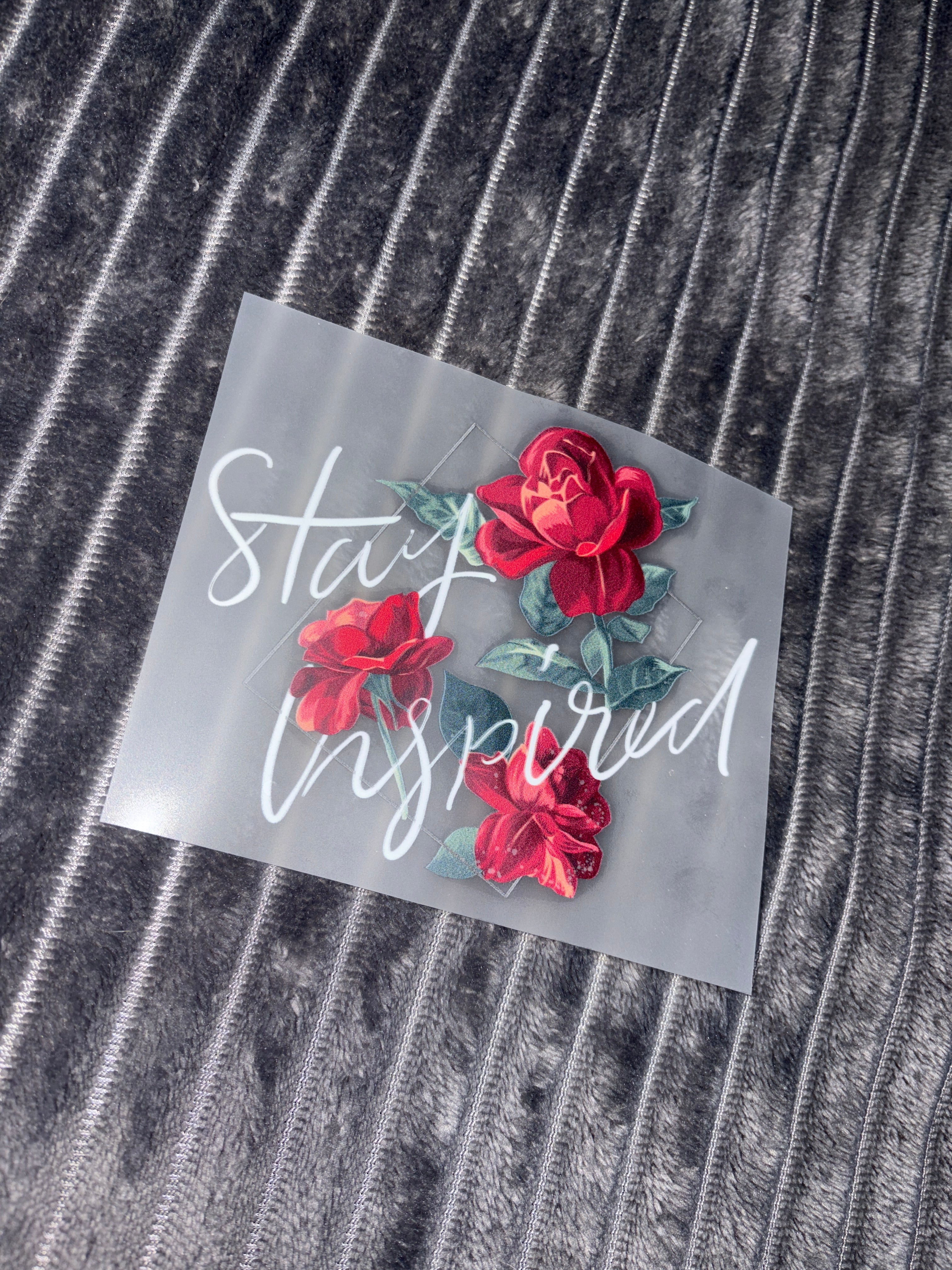 Bügelbild Stay Inspired