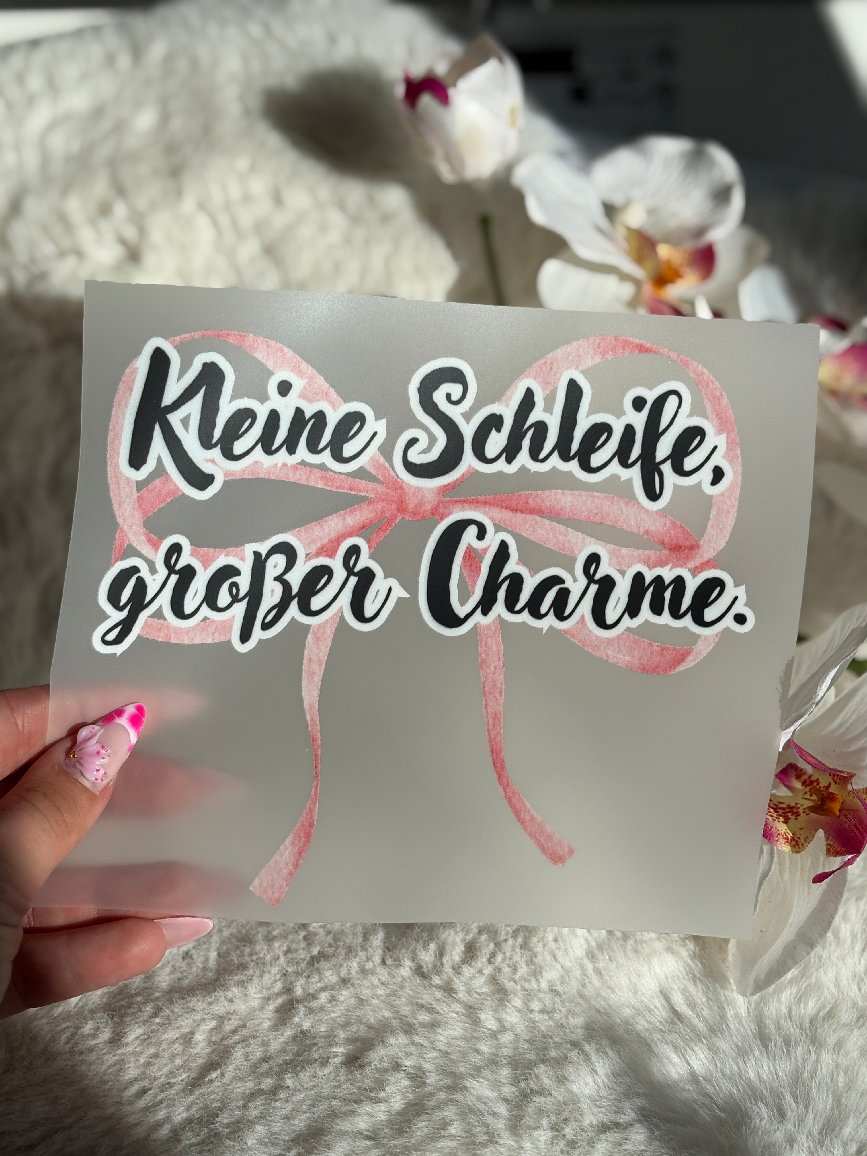 Kleine Schleife Bügelbild