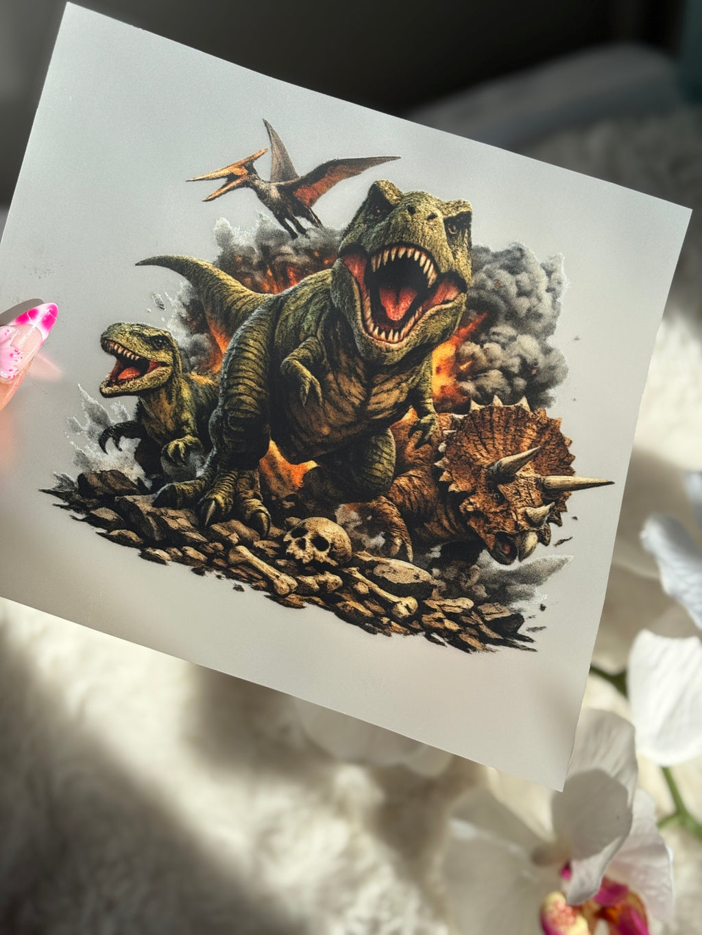 Dinosaurier Bügelbild