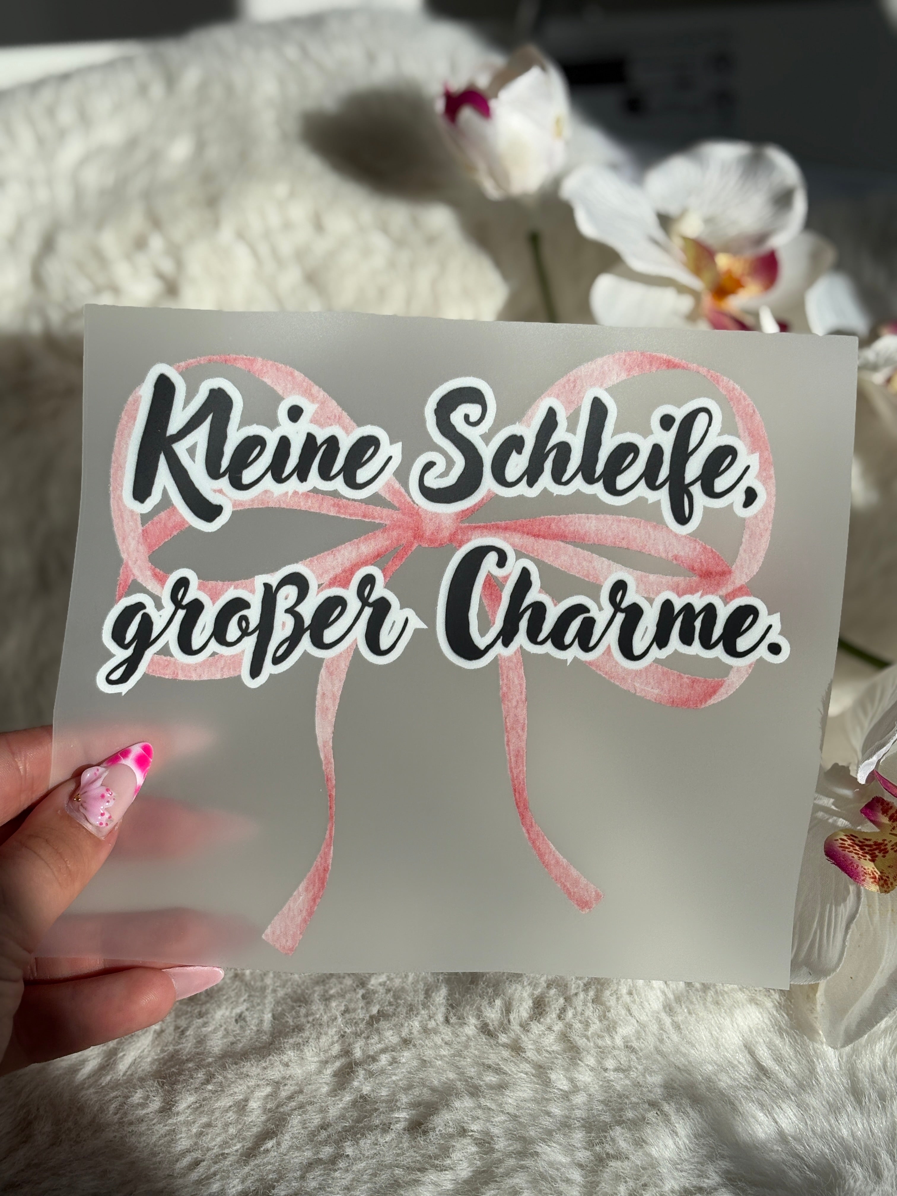 Kleine Schleife Bügelbild