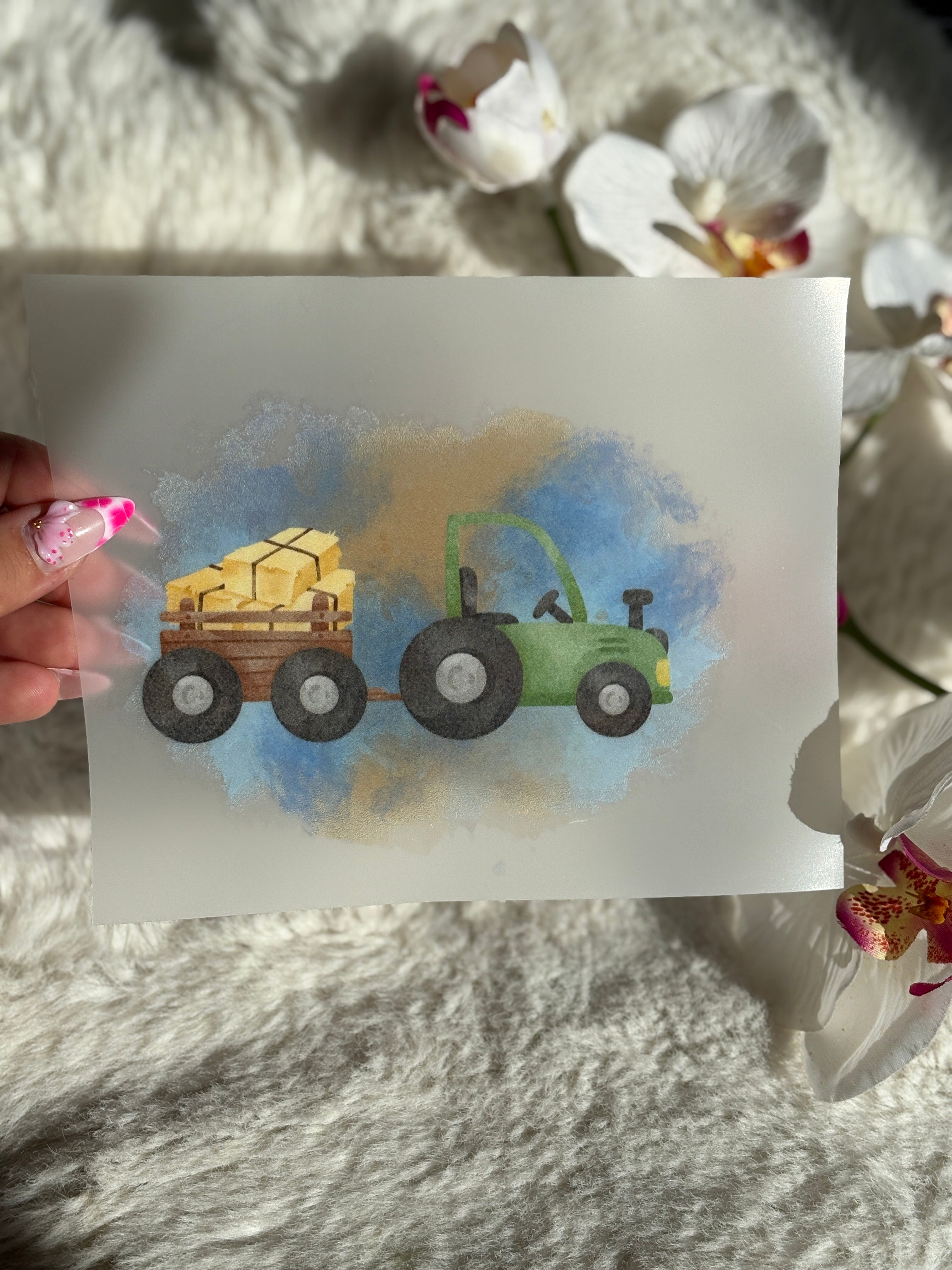 Traktor Bügelbild