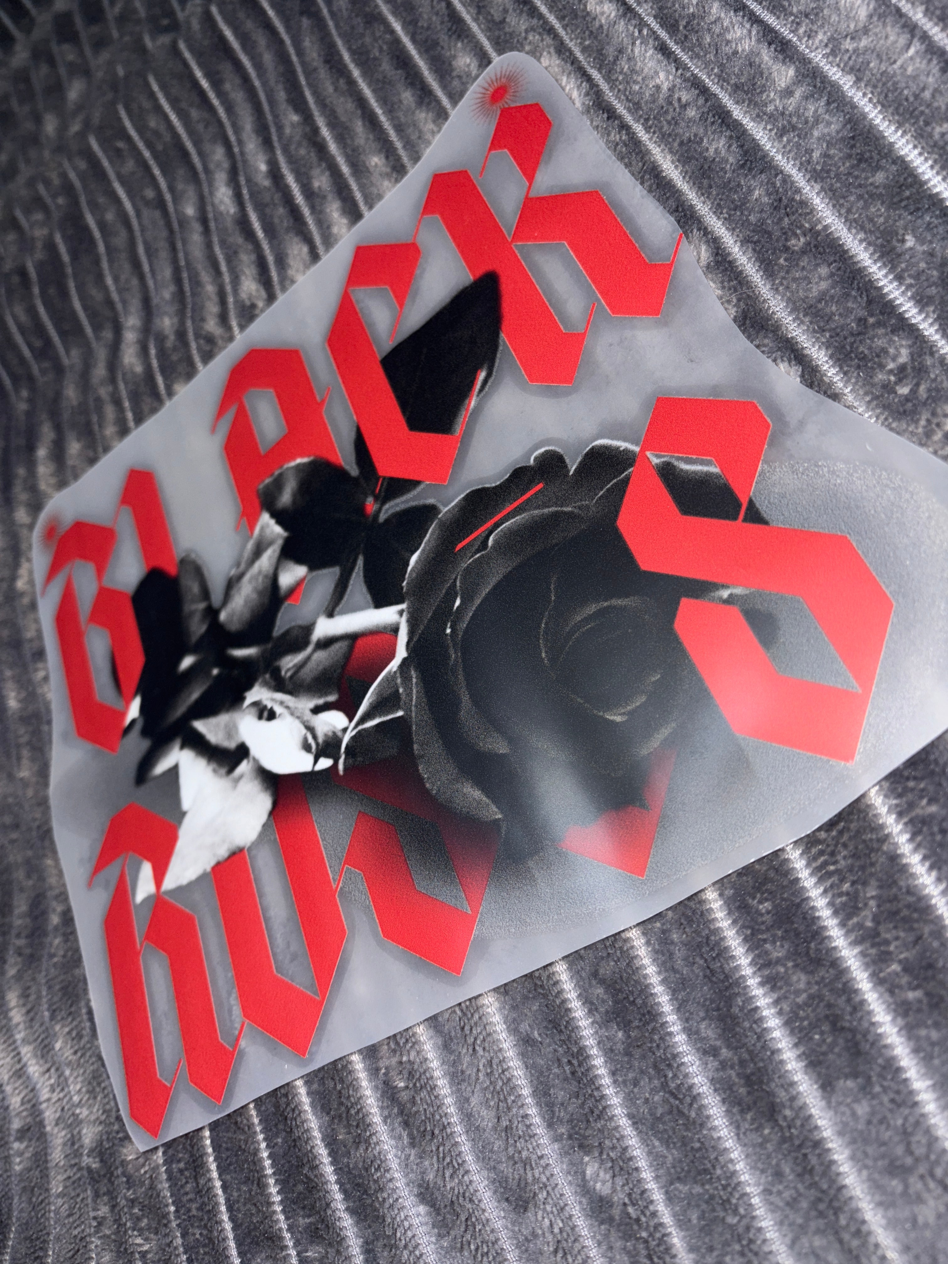 Black Rose Bügelbild
