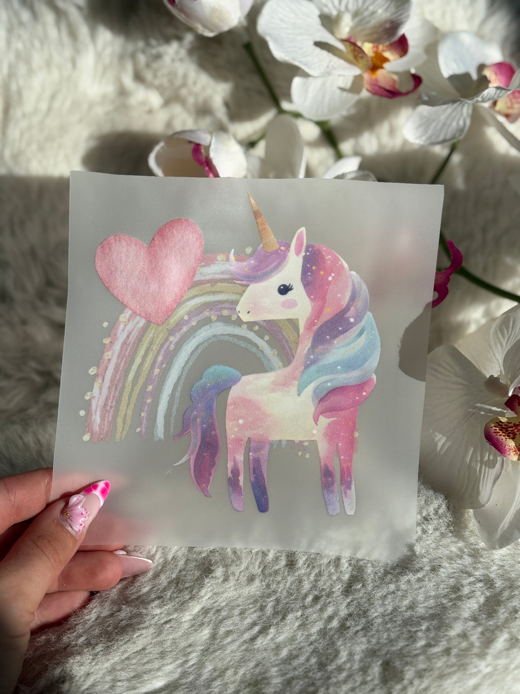 Einhorn Bügelbild