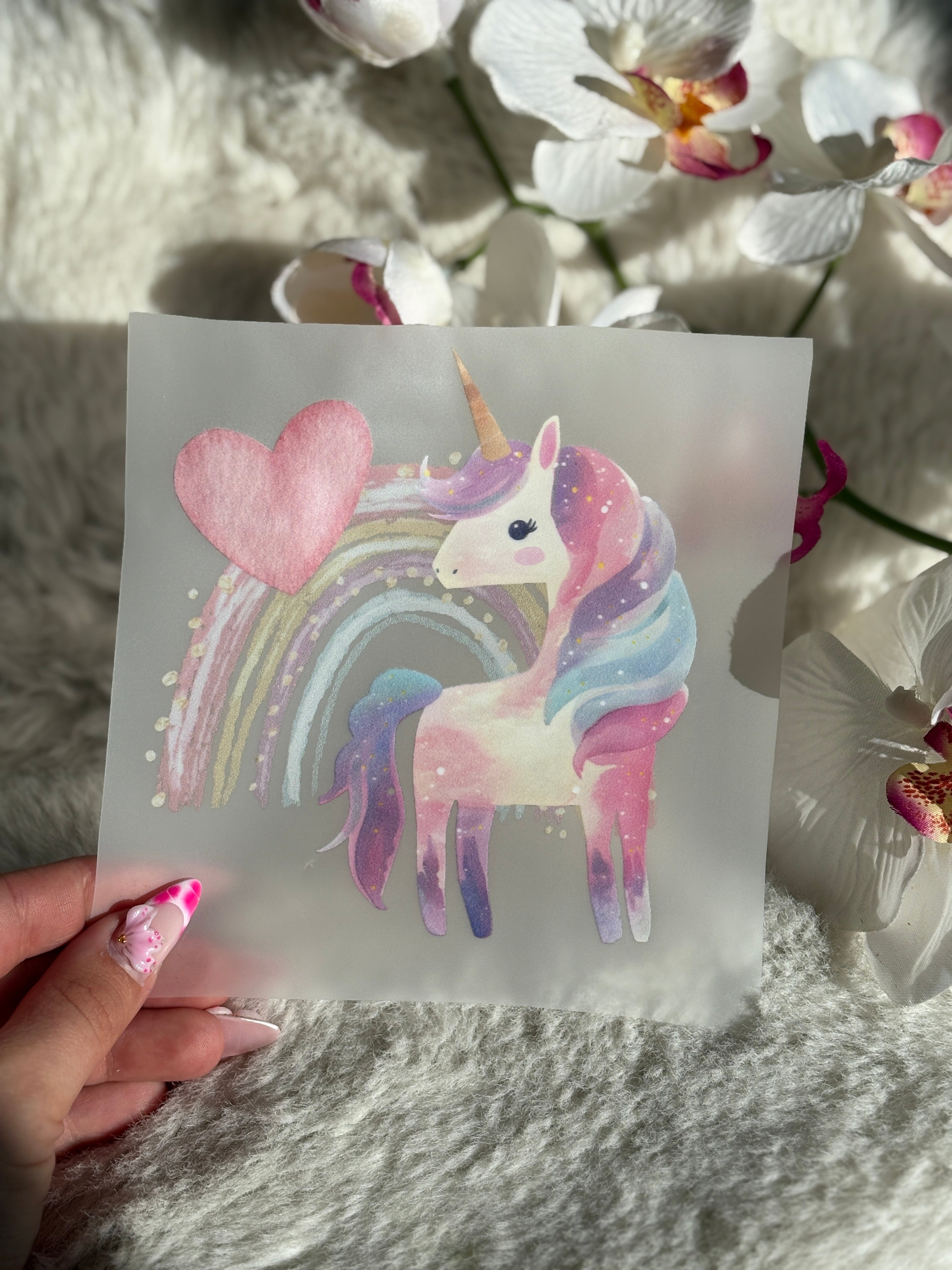 Einhorn Bügelbild