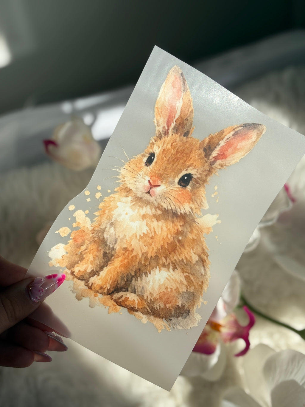 Hasen Bügelbild